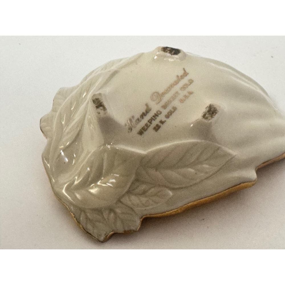 Vintage Weeping 22K Gold Hand Trinket Dish Catchall Mid Century Decor - Picture 6 of 8